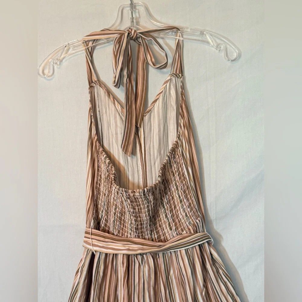 Lascana NWT Striped Brown Jumpsuit - Picture 5 of 7